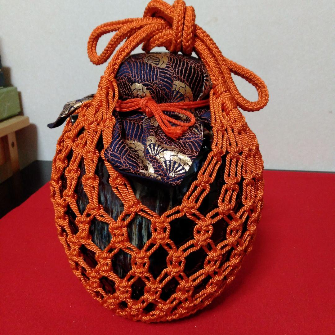 洛東桶谷定一作　天目釉茶壺