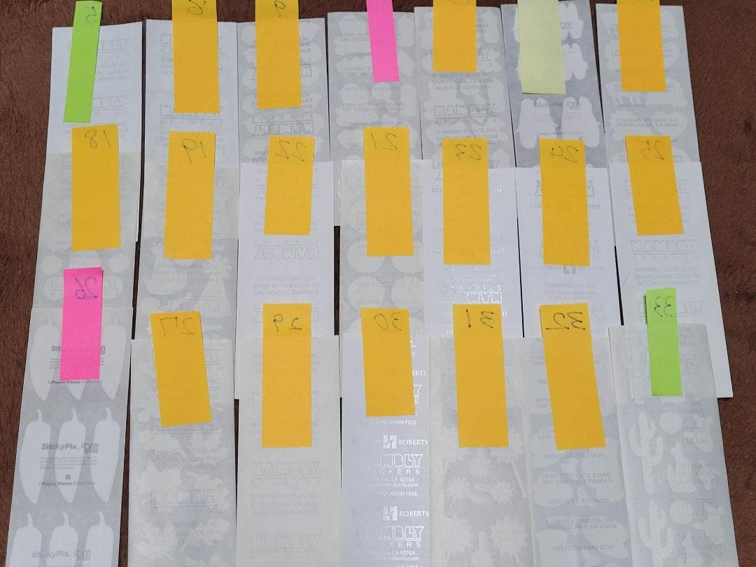 【う】アメリカのシール１シート３６０円サンディライオン好きな方も