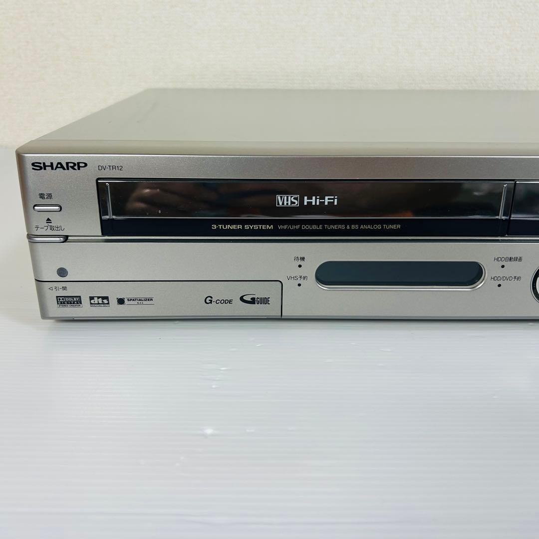 SHARP DV-TR12 VHS複合レコーダー　VHSギア新品 分解メンテ済