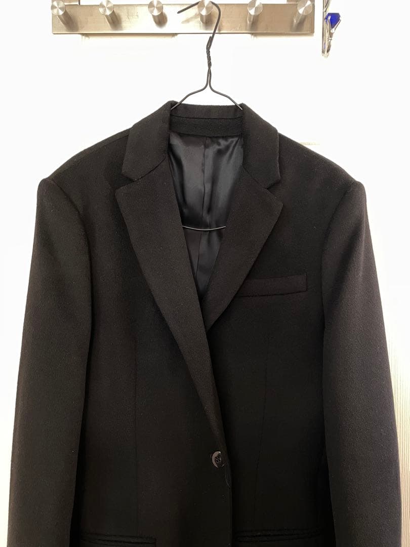 JEANPAUL KNOTT カシミヤ100% ロングチェスターコート ブラック