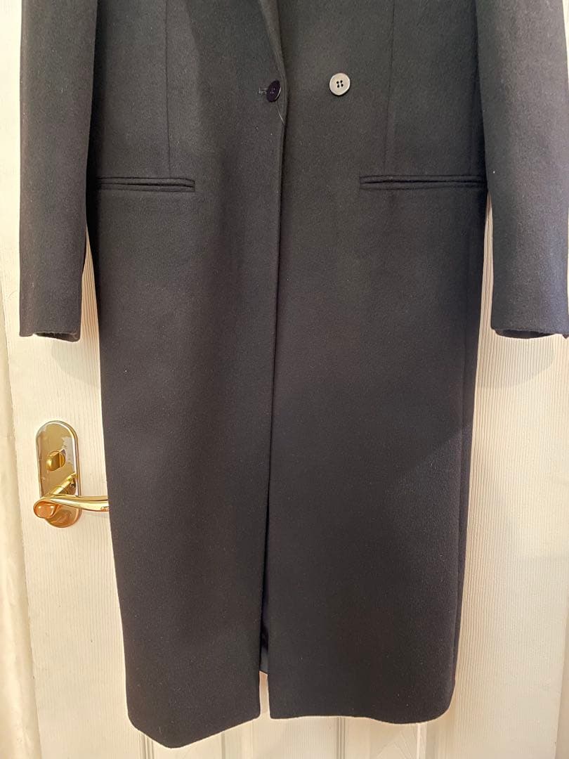 JEANPAUL KNOTT カシミヤ100% ロングチェスターコート ブラック