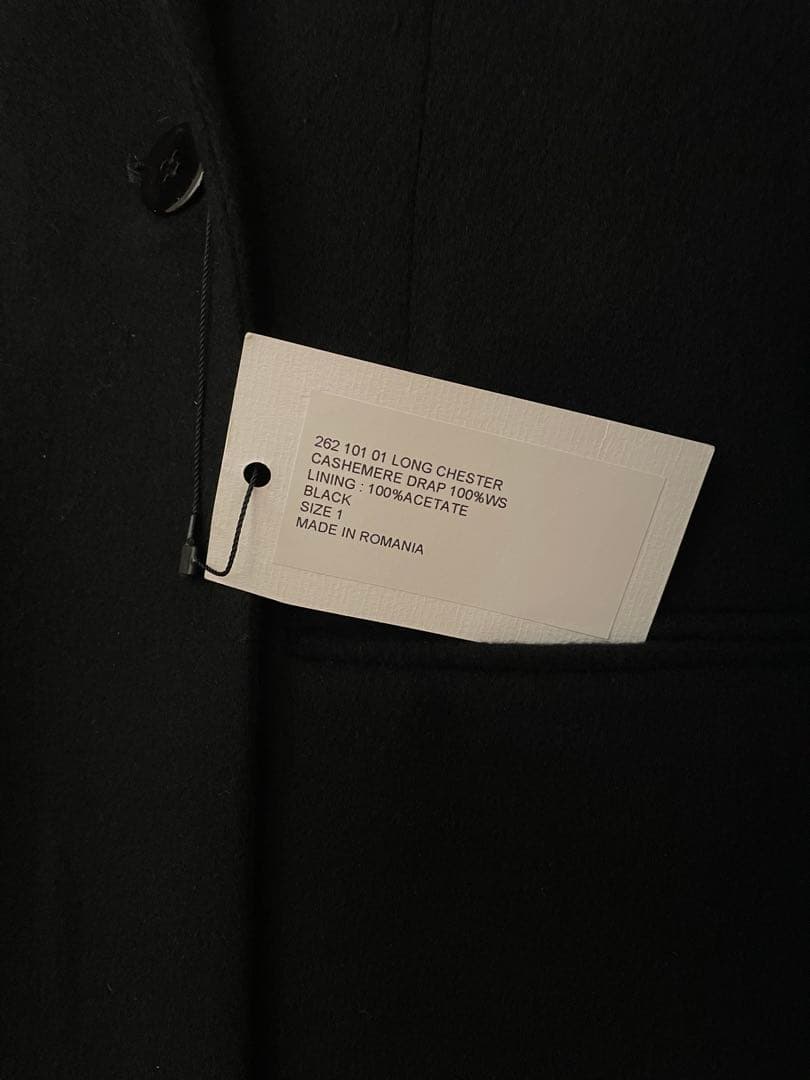 JEANPAUL KNOTT カシミヤ100% ロングチェスターコート ブラック