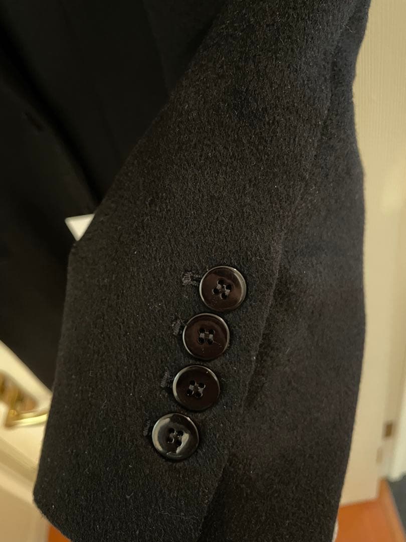 JEANPAUL KNOTT カシミヤ100% ロングチェスターコート ブラック