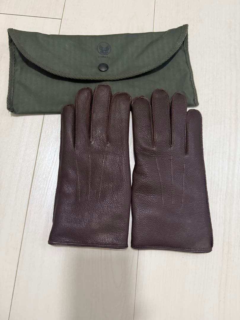 rusakun　DOUBLE RL ブラウン　レザー手袋 Sサイズ