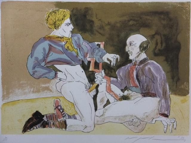 池田満寿夫　直筆サイン『おんな・おとこヨリ　亀頭の唄 その１』1010Q