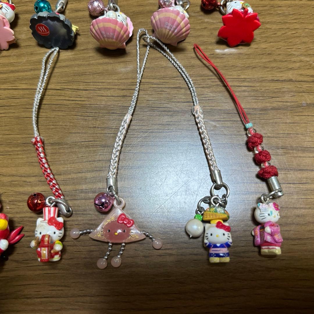 キティちゃん♡ご当地キーホルダー♡ご当地ストラップ♡根付け♡難あり16点セット