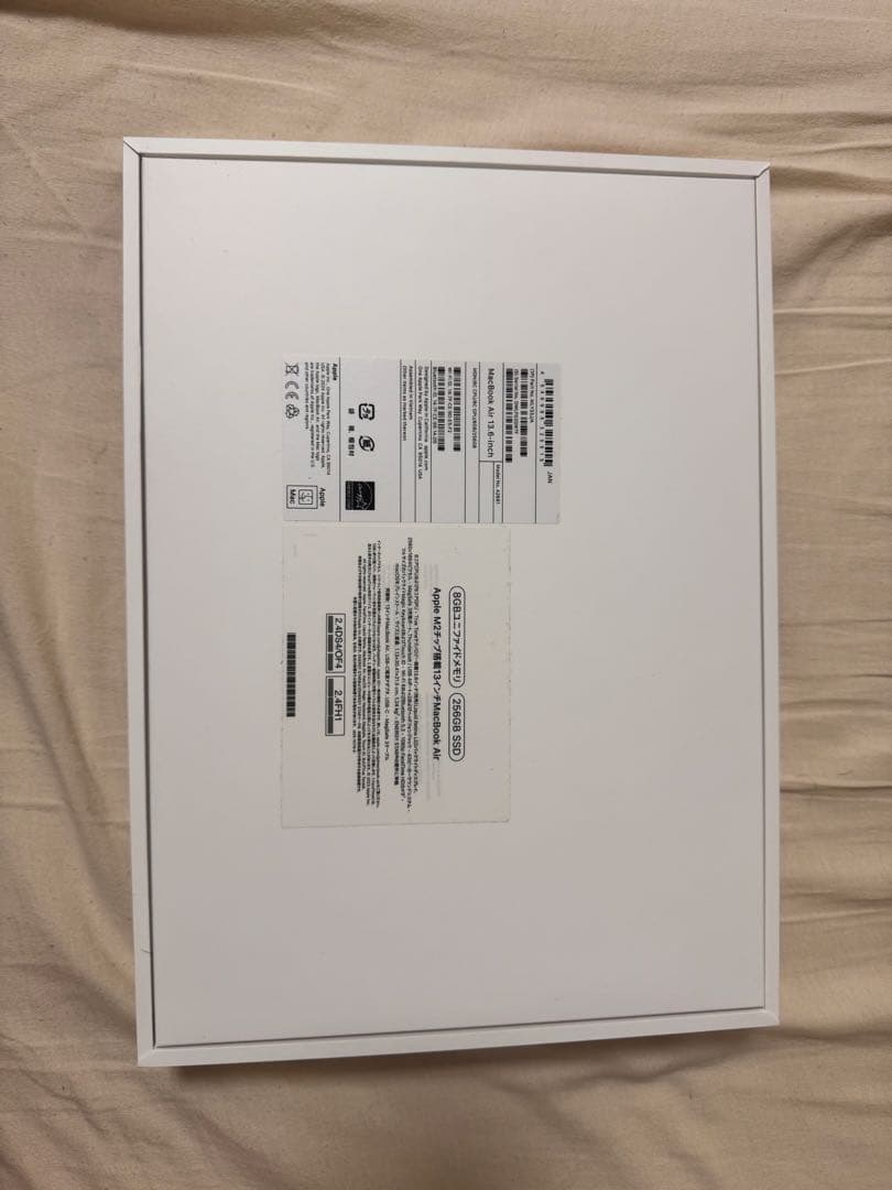 MacBookAir M2 256G バッテリー100% 充電23回