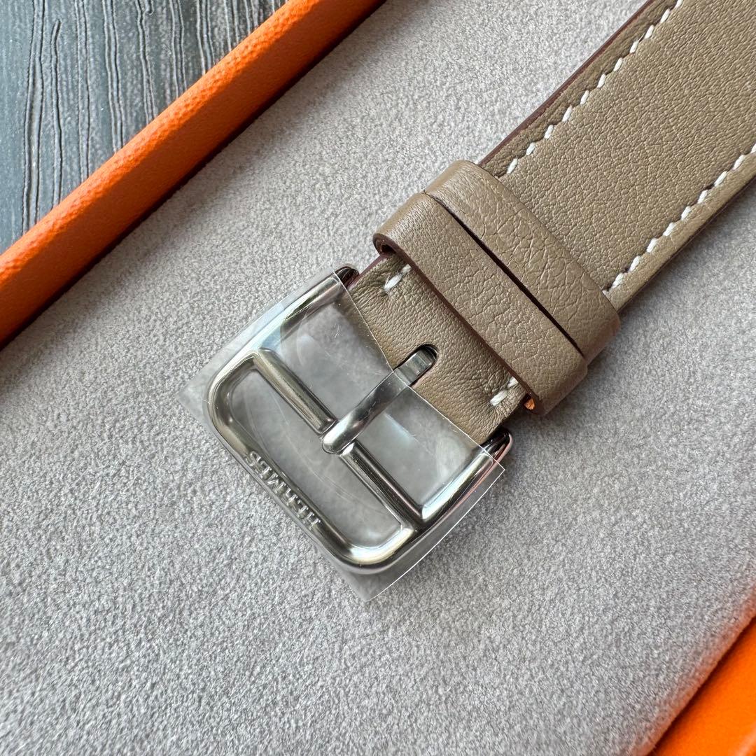 2611 ほぼ未使用　Apple Watch エルメス　エトゥープ　レザーバンド