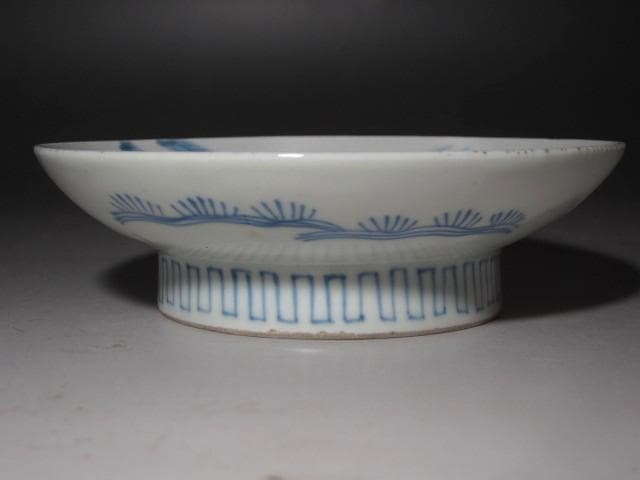 ★　六代　今右衛門　菖蒲絵皿　十三代今右衛門極めがございます★x437