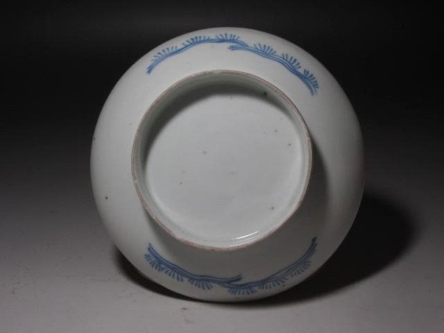 ★　六代　今右衛門　菖蒲絵皿　十三代今右衛門極めがございます★x437