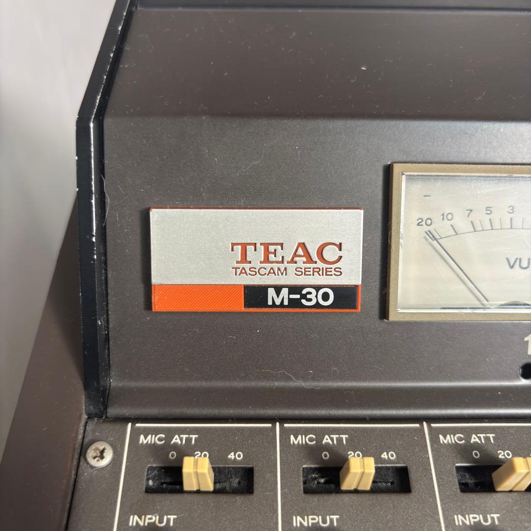 【希少・動作品】TEAC テアック ミキサー M-30現状品 昭和レトロ