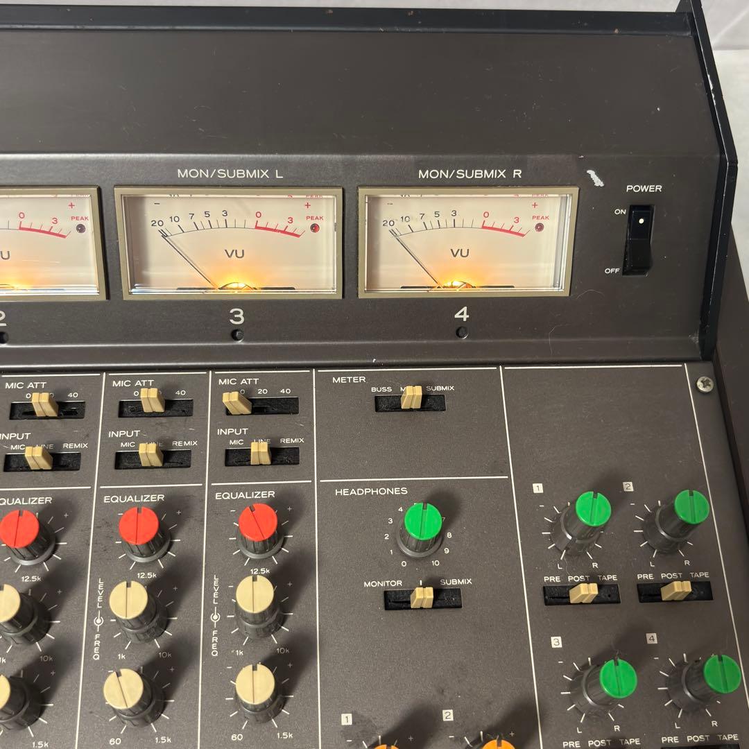 【希少・動作品】TEAC テアック ミキサー M-30現状品 昭和レトロ