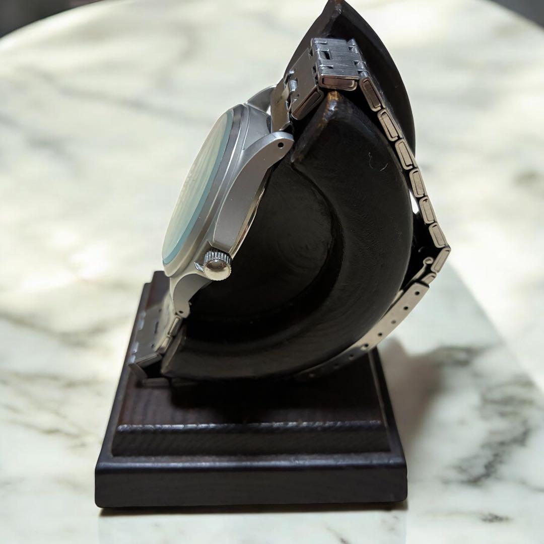 東京ディズニーランド SEIKOコラボ 夜光文字盤ミッキー 腕時計 シルバー