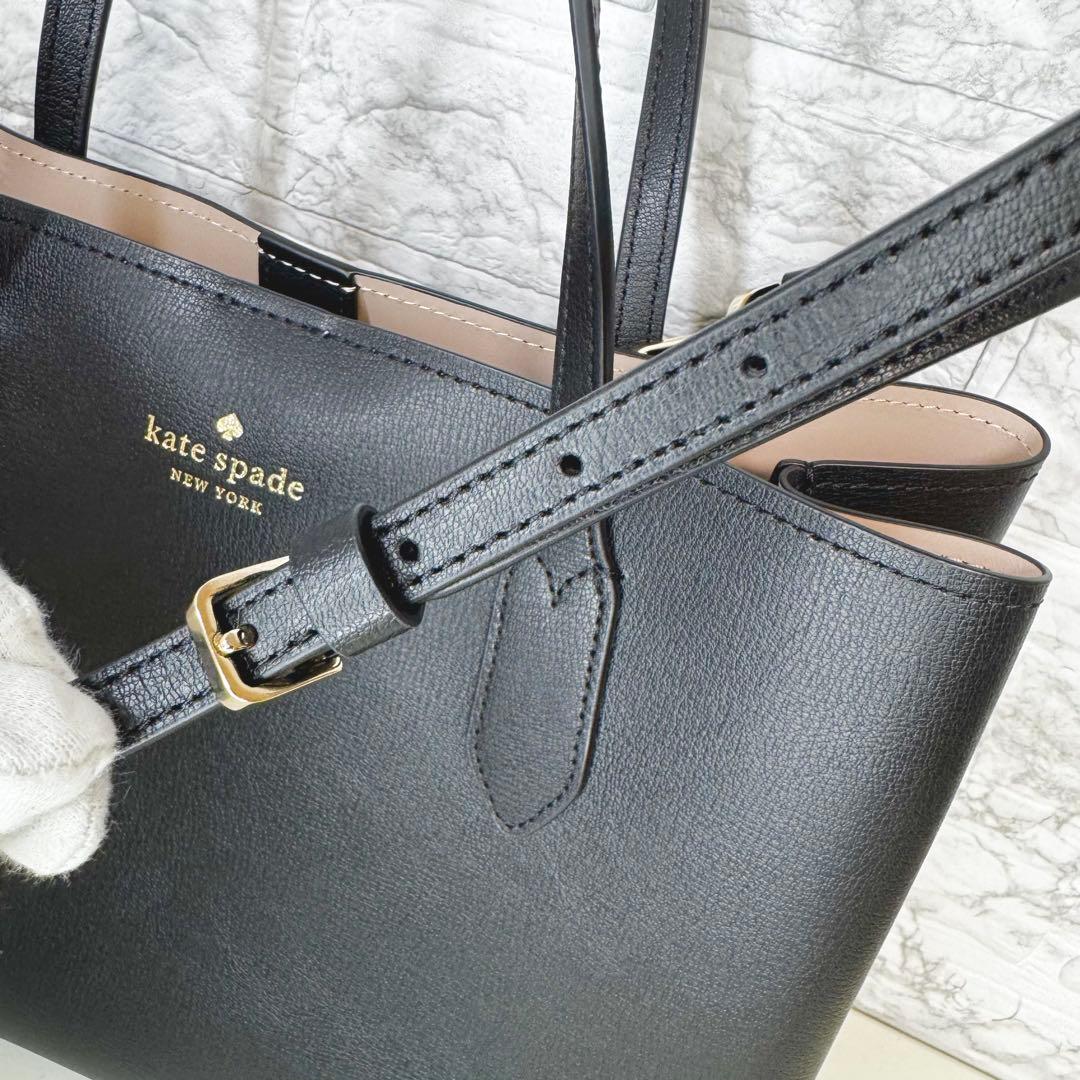 【極美品】　ケートスペード　トートバッグ　ショルダーバッグ　2way レザー　黒