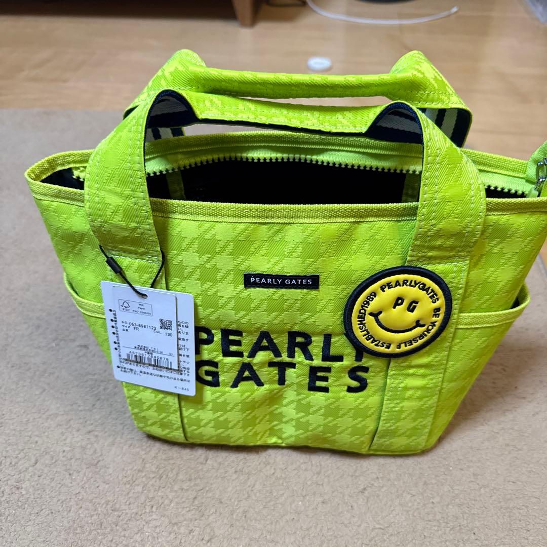 PEARLY GATES 蛍光イエロー ゴルフカートバッグ