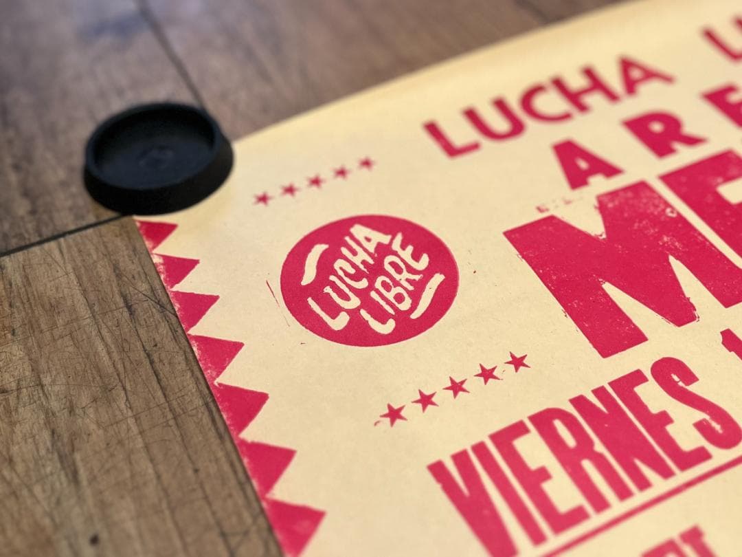 希少☆1975年／ルチャリブレ／メキシカンプロレス／ヴィンテージ／興行ポスター