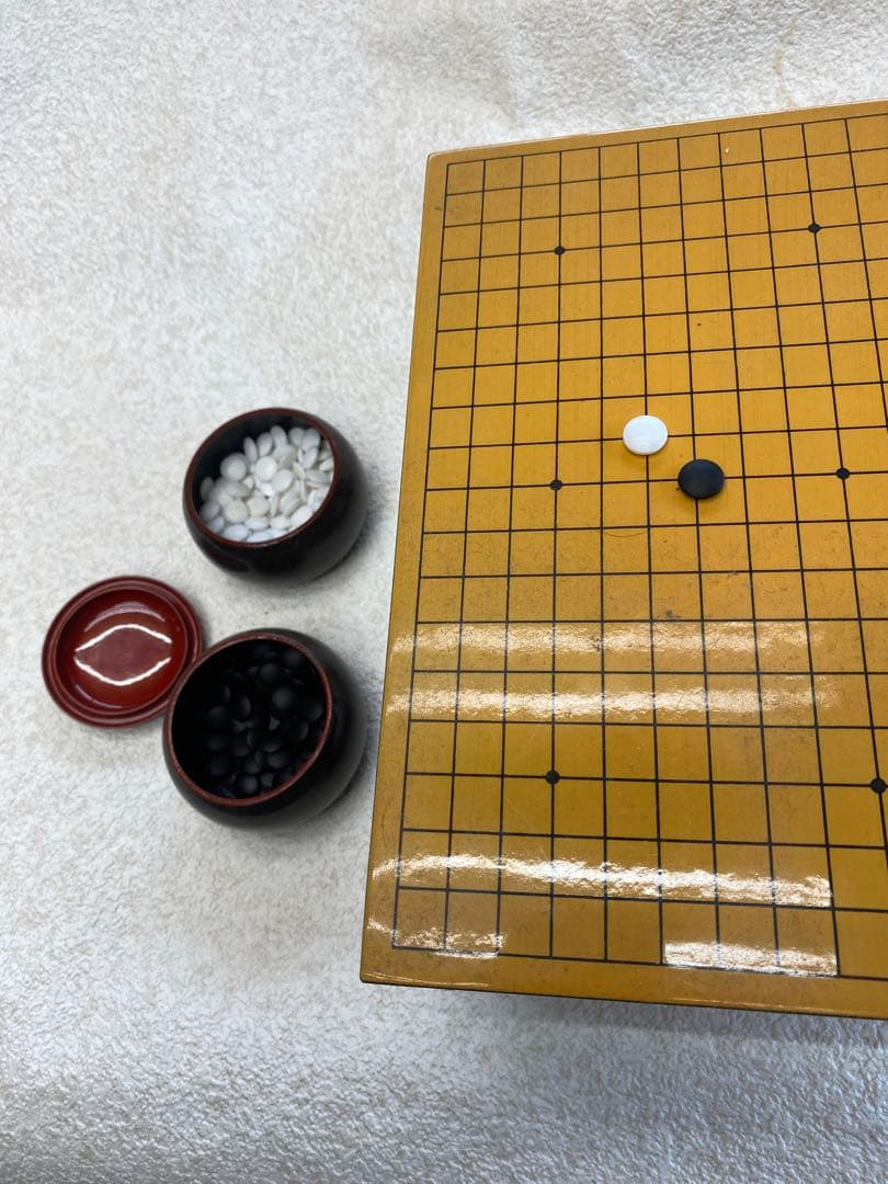 碁盤　豆碁盤　オブジェ　幅23cm