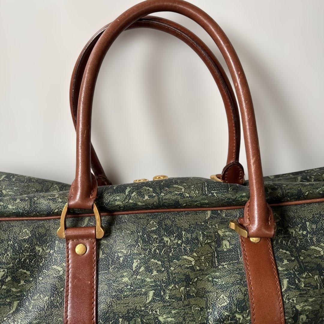 ＊柄希少・廃盤TANINO CRISCIボストンバッグ グリーン新品・未使用＊