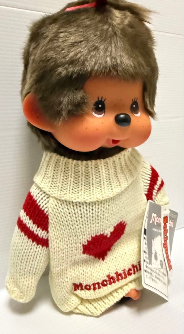 バ*ノ様 ハートのあったかニットモンチッチM 女の子　未使用品