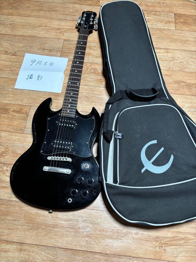k*u様 Epiphone SG エレキギターブラック　エピフォン　黒