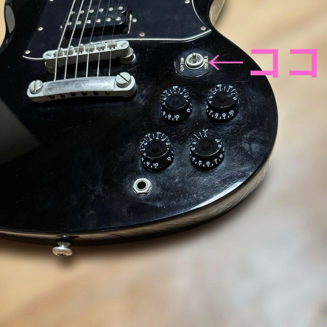 k*u様 Epiphone SG エレキギターブラック　エピフォン　黒