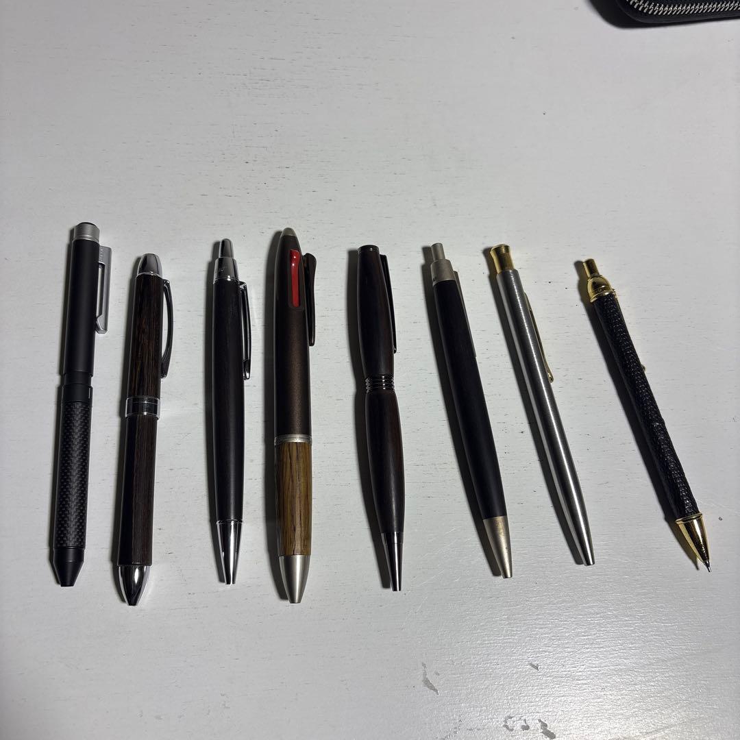 ガレンレザー　ペンケース　クレイジーホースレザーペン8本セット　LAMY他