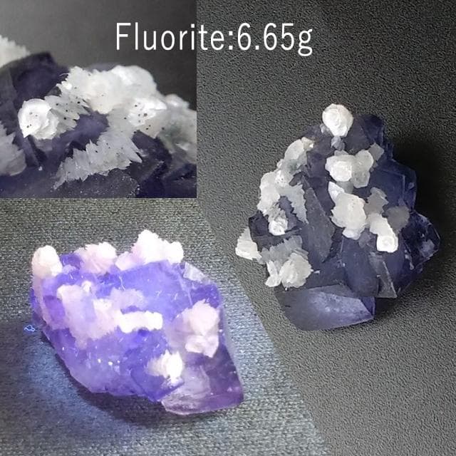 6.65g　パープルフローライト　鉱物標本　フローライト