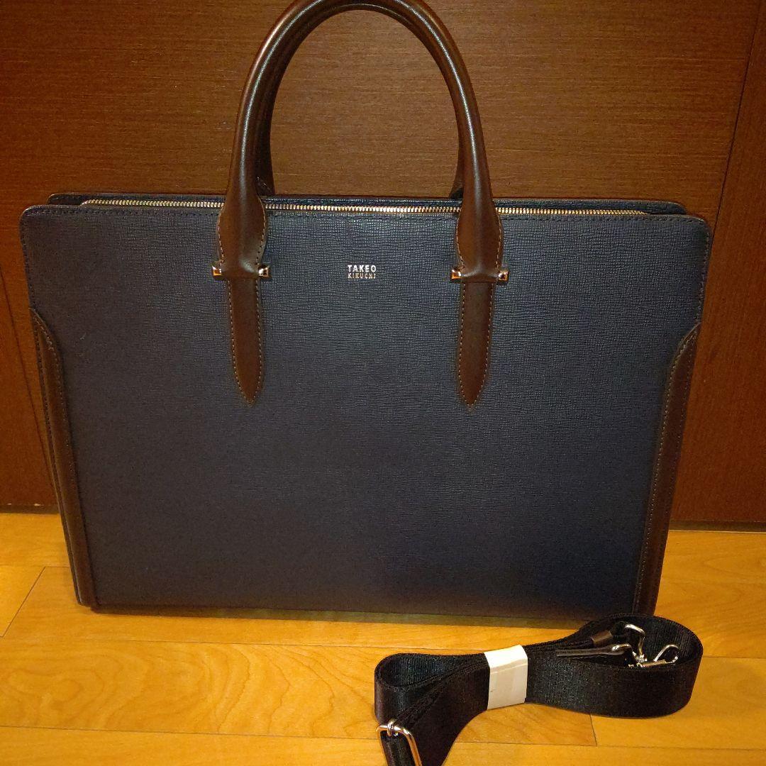 タケオキクチ 2WAY ビジネスバッグ スパーダ ネイビー