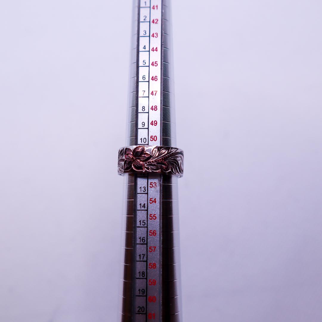 Maui Divers Jewelry 花彫刻シルバーリング 指輪 Silver