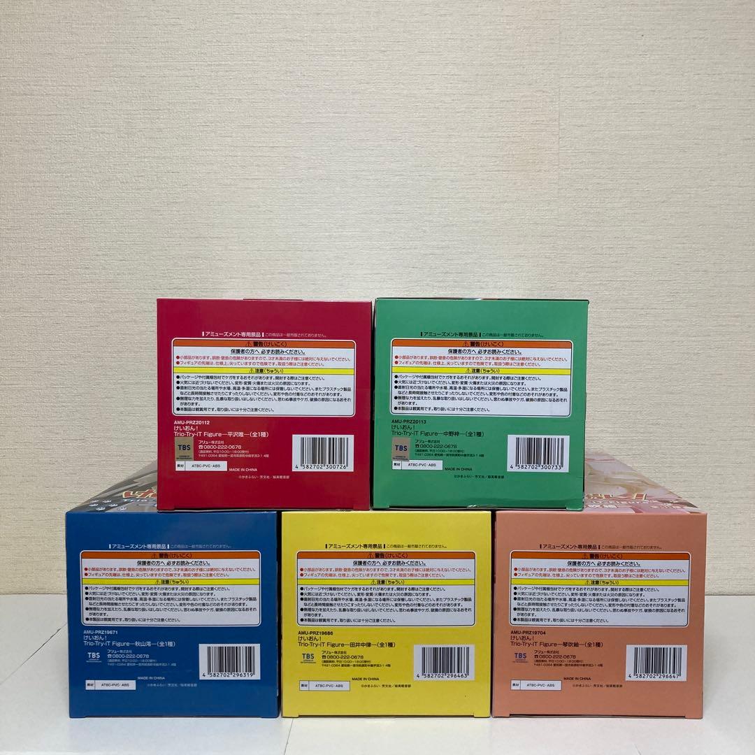 【未開封】けいおん!Trio-Try-iT Figure 唯・梓・澪・律・紬
