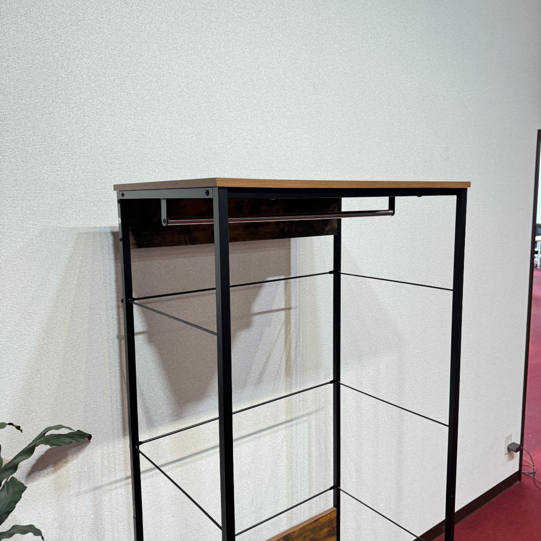 東京23区送料無料　モデルハウス展示品　ニトリ　ハンガーラック　Nステイン