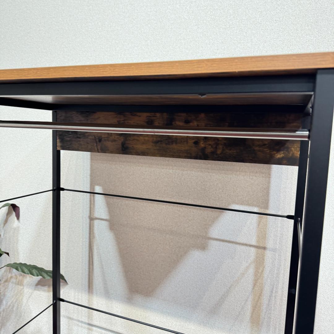 東京23区送料無料　モデルハウス展示品　ニトリ　ハンガーラック　Nステイン