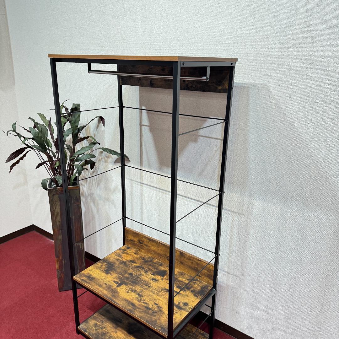 東京23区送料無料　モデルハウス展示品　ニトリ　ハンガーラック　Nステイン