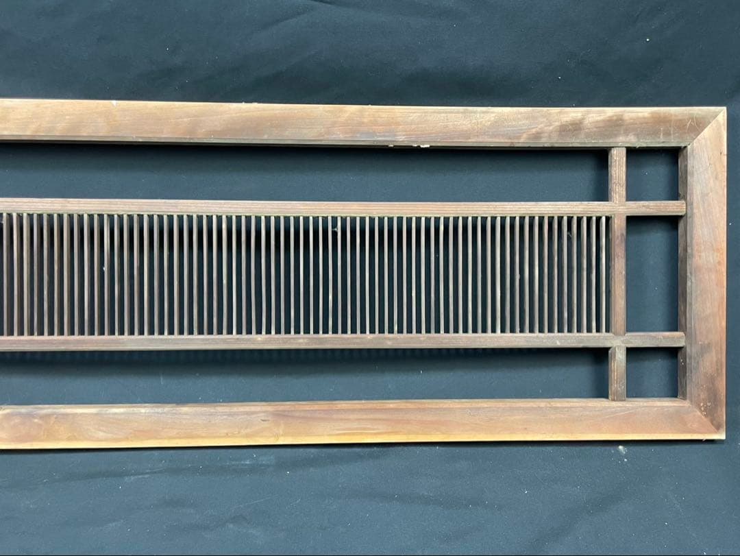 古民家 組子細工 木製欄間 横×縦×厚み 約120×37×3cm建具 DIY