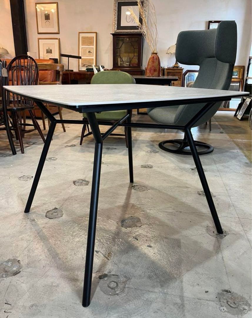 ダイニングテーブル　セラミック　スチール　最終値下げ