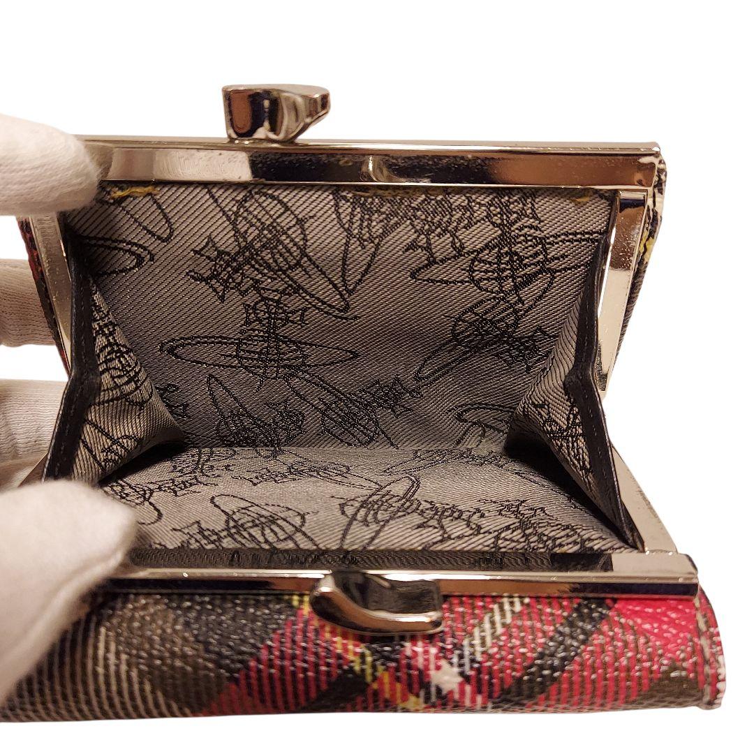 Vivienne Westwood 財布 オーブ チェック がま口 DERBY