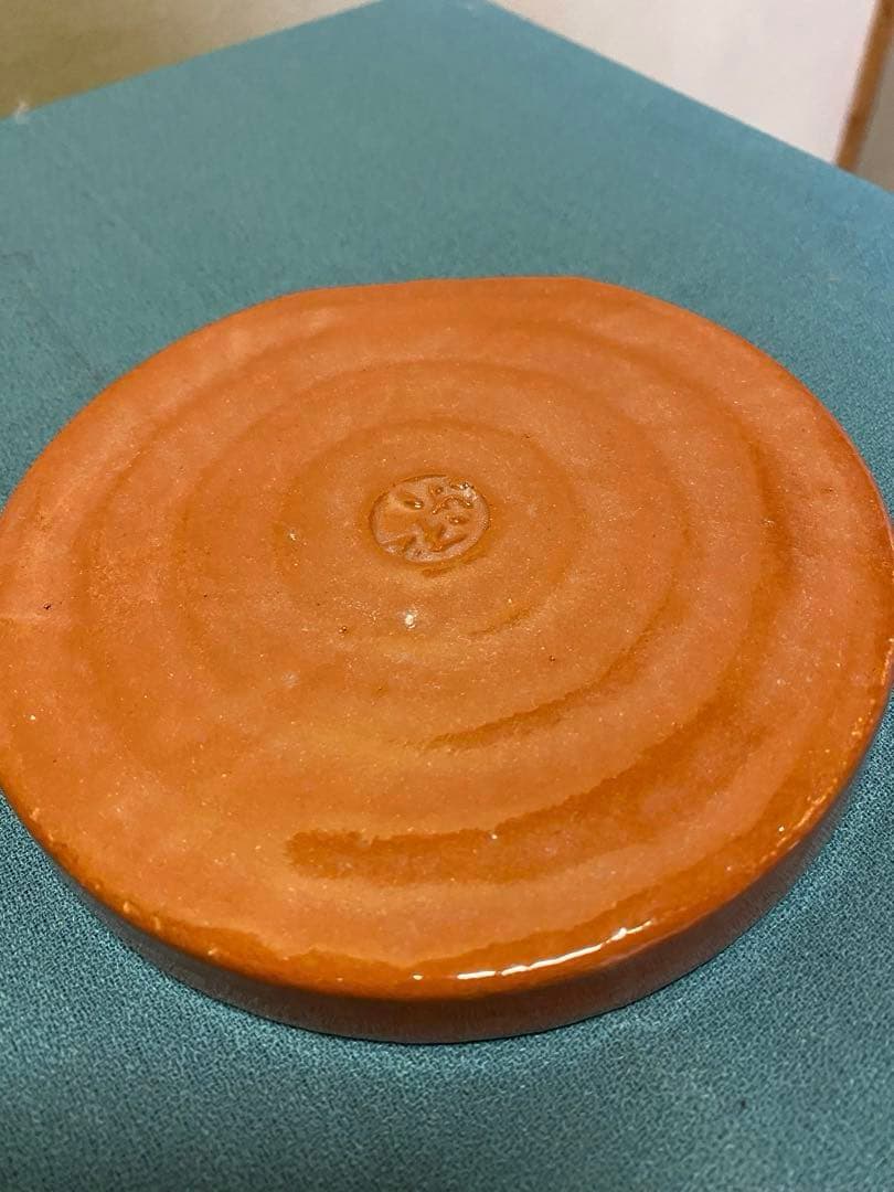 茶道具/夜咄道具 雀瓦 赤楽 利休形 松楽窯