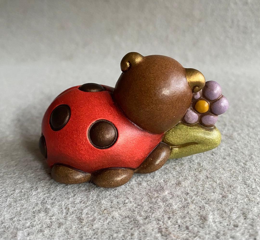 【イタリア製／THUN・トゥーン】陶器製・てんとう虫