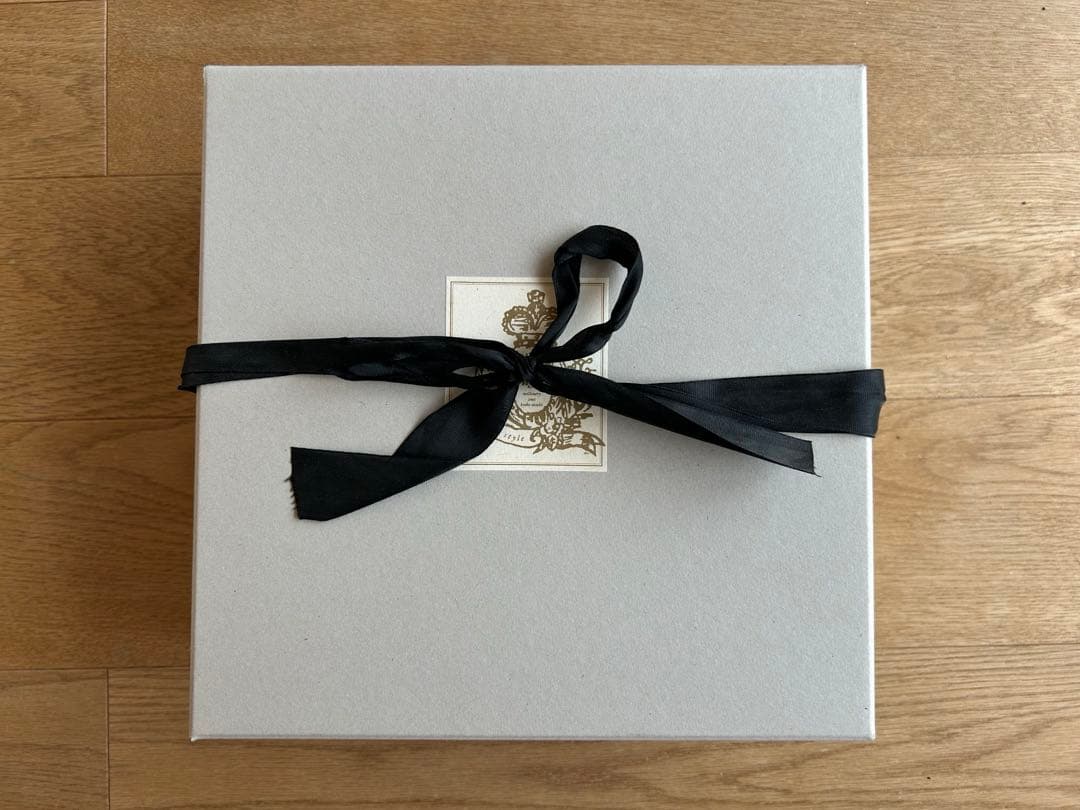 箱付き　Sugri ブラックベルベットリボンヘアバンド