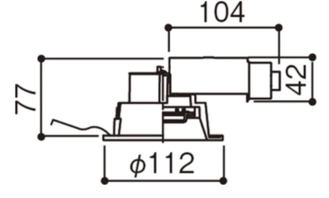 Panasonic LED ダウンライト LGB72411LE1 8個