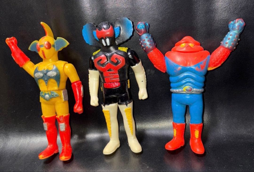 ソフビ当時物アクマイザー3 タカトク 昭和レトロ ザビタンイビルガブラ石森章太郎