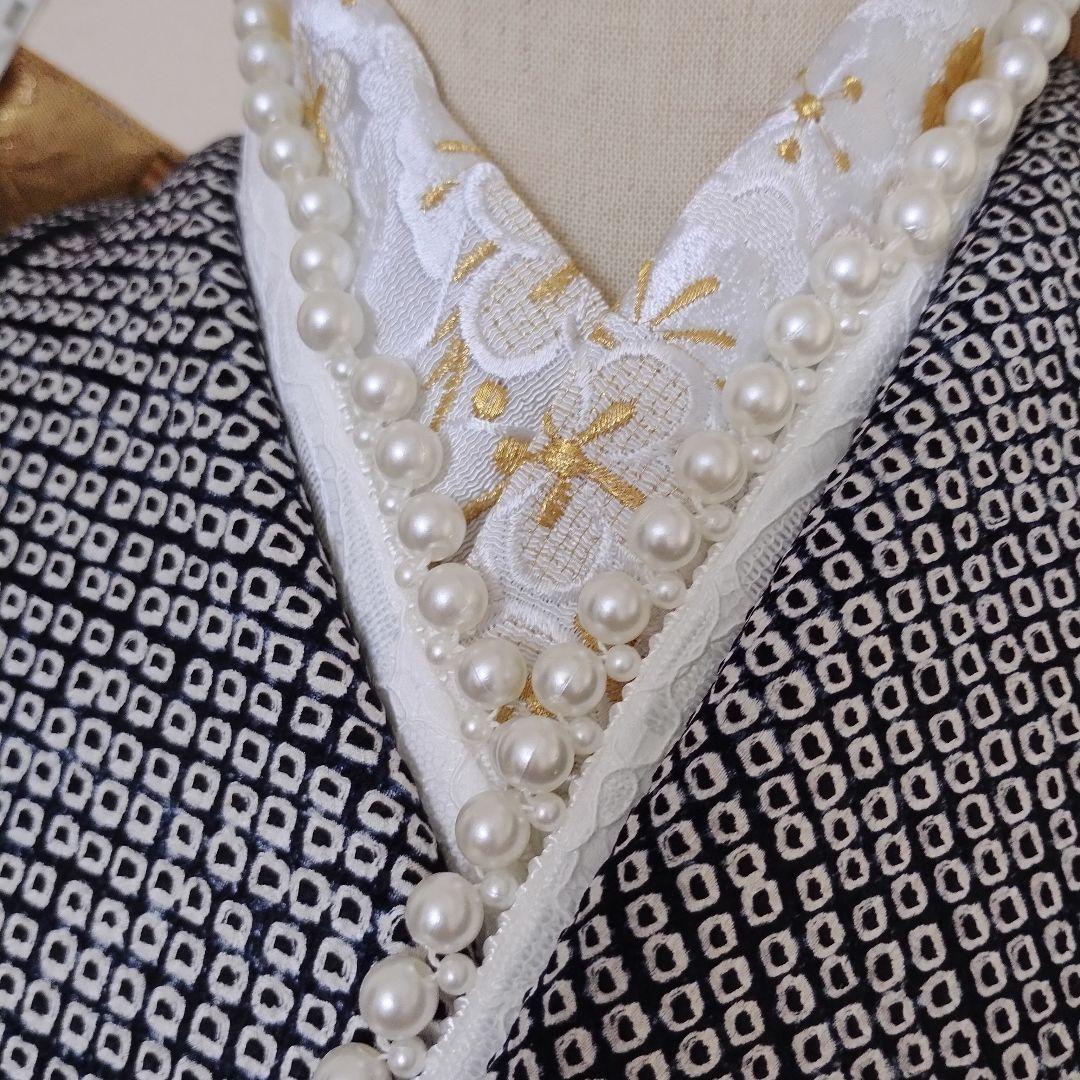 成人式　正絹振袖フルセット　総絞り黒　刺繍　豪華　華やか　草履バックセット