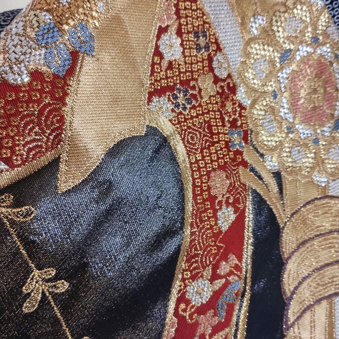 成人式　正絹振袖フルセット　総絞り黒　刺繍　豪華　華やか　草履バックセット