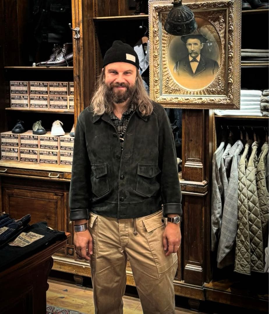 【定価27万5千円】RRL スエード レザージャケット XXLサイズ