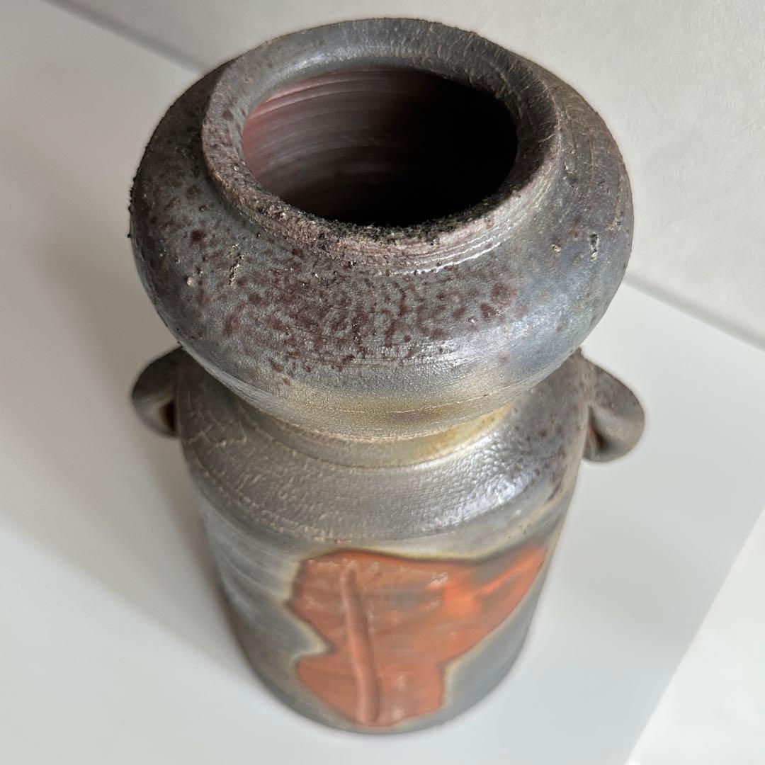 武用君彦 備前 花器 花入 共箱