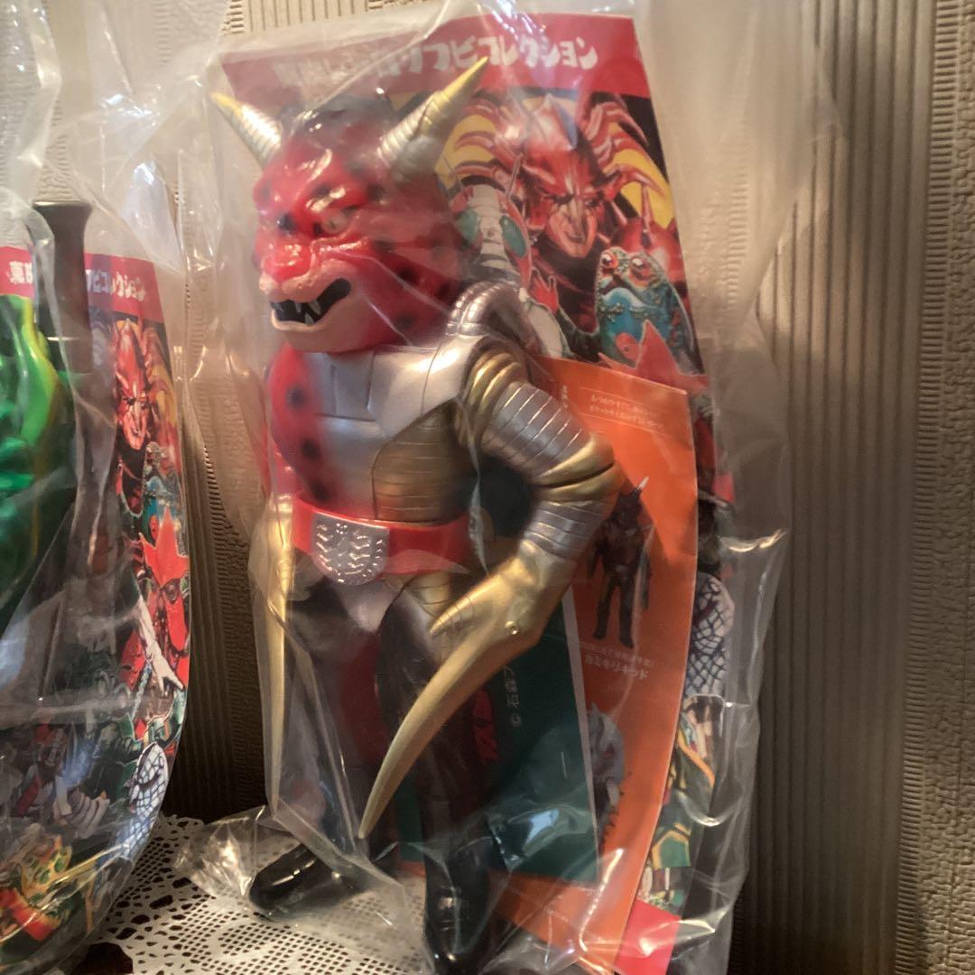 東映レトロソフビ　ハサミジャガー＆カメバズーカ　バラ売り値引不可　袋付き新品