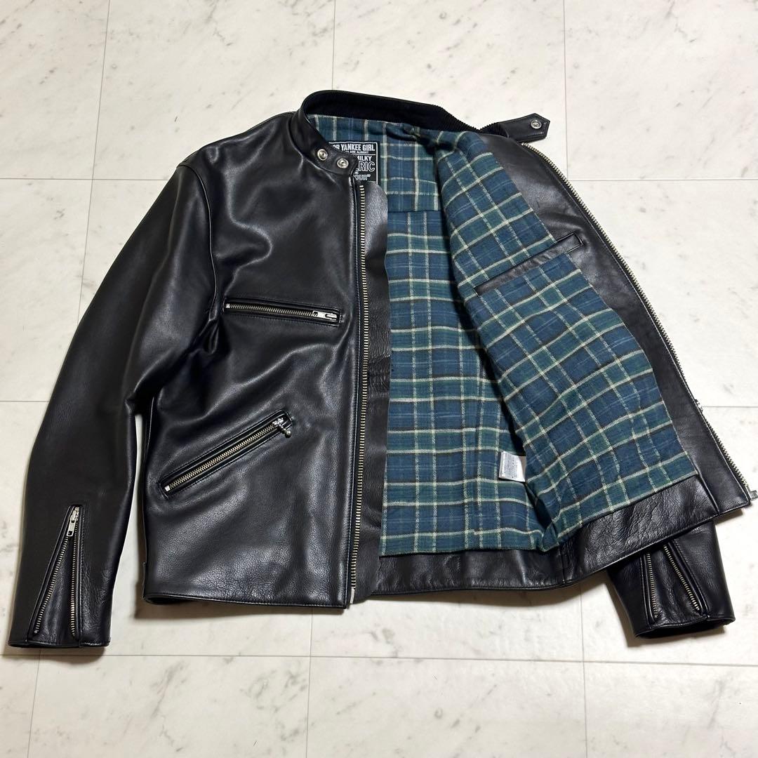 美品 ヒステリックグラマー RAZOR BLADE LOGO ワッペンライダース