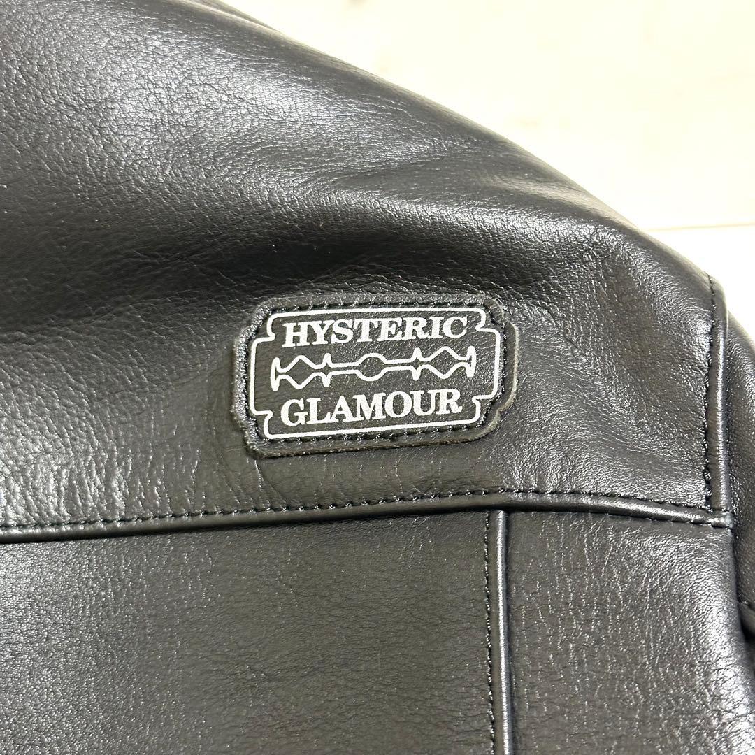 美品 ヒステリックグラマー RAZOR BLADE LOGO ワッペンライダース