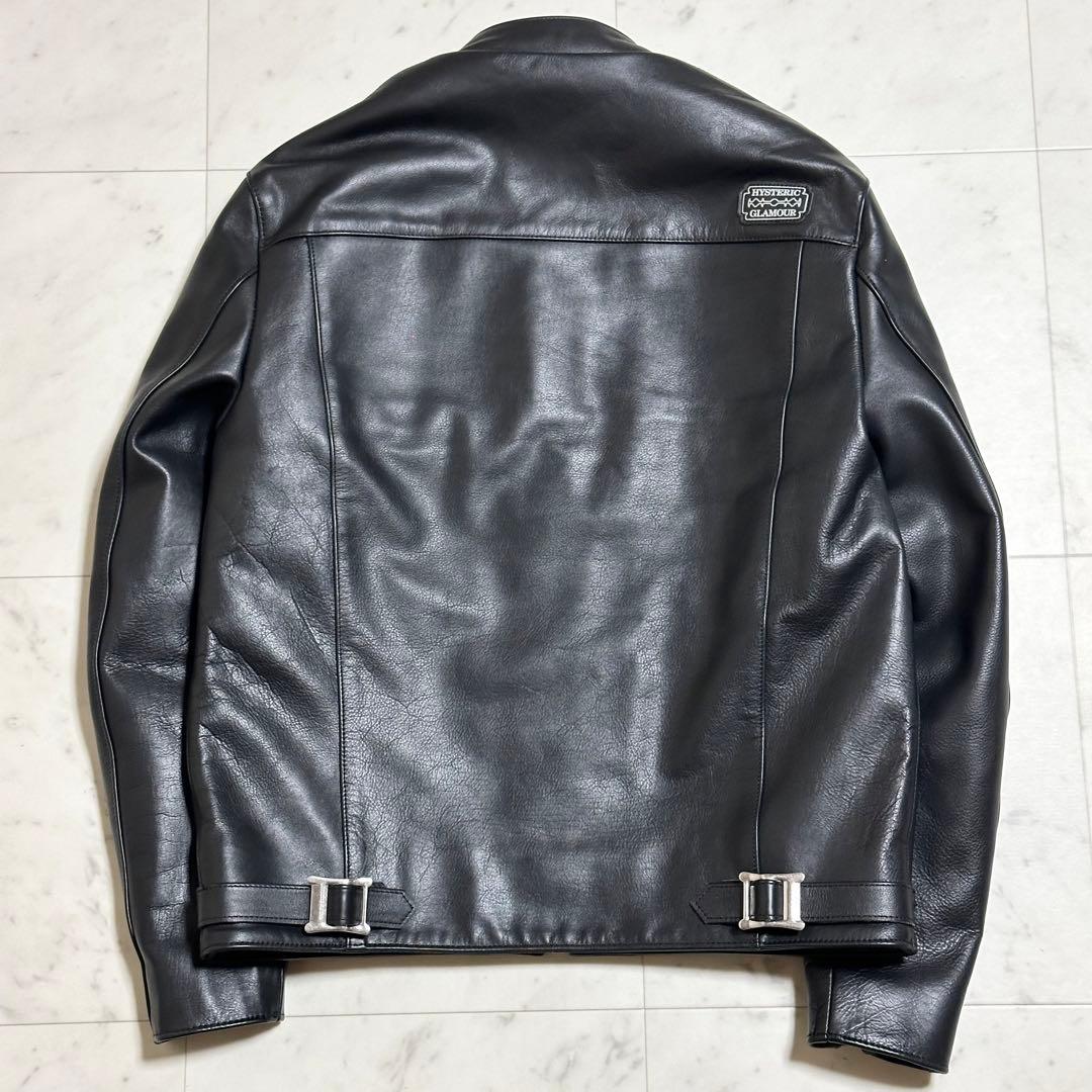 美品 ヒステリックグラマー RAZOR BLADE LOGO ワッペンライダース