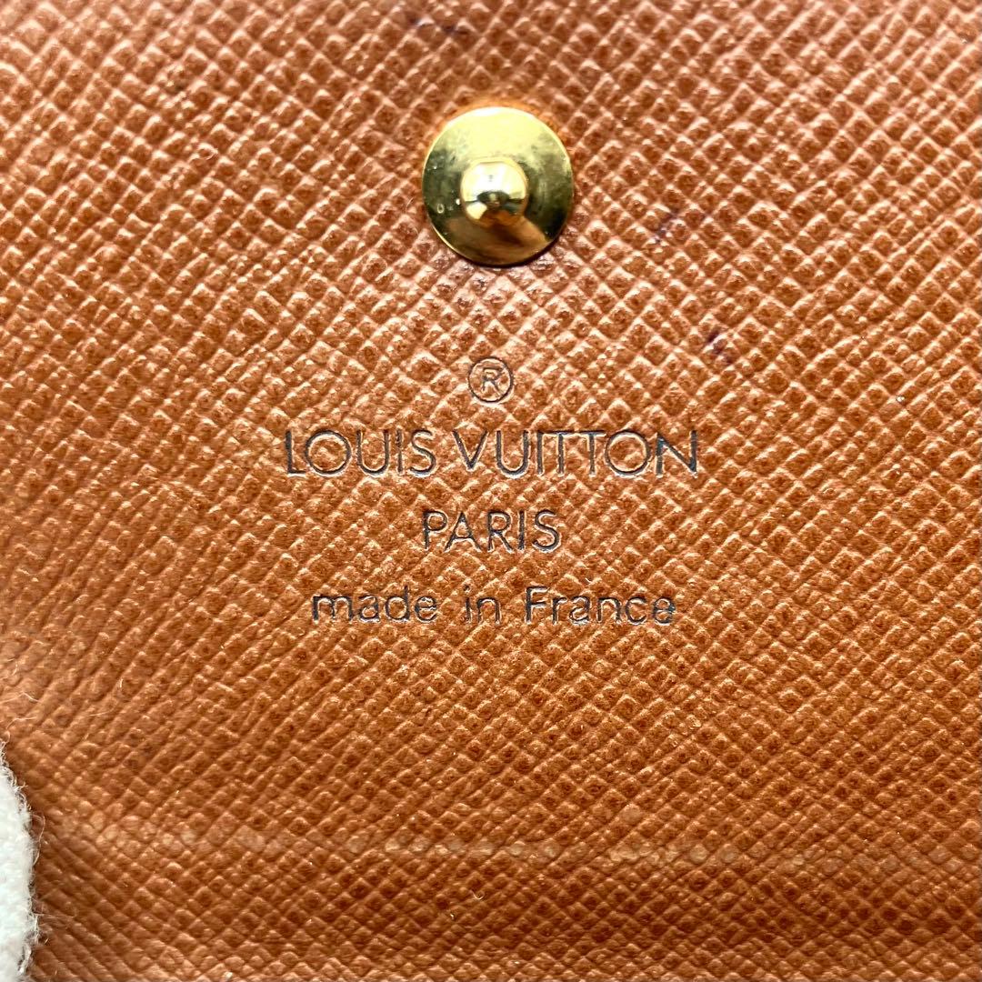 ルイヴィトン　ポルトモネビエカルトクレディ　三つ折り財布　折り財布　モノグラム